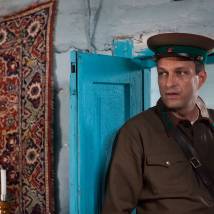 Евгений Воловенко на съемках сериала "По законам военного времени"