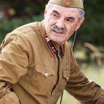 Александр Панкратов-Черный на съемках сериала "По законам военного времени"