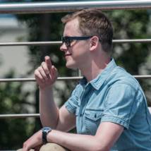 Владислав Павлов на съемках сериала "Ищейка"