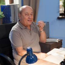 Владимир Николенко на съемках сериала "Ищейка"