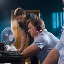 Дмитрий Муляр на съемках сериала "Ищейка"