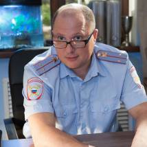 На съемках фильма "Ищейка"