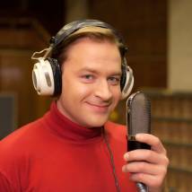 Алексей Барабаш на съемках фильма "Эти глаза напротив"