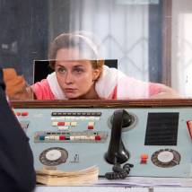 Вера Строкова на съемках фильма "Леди исчезают в полночь"