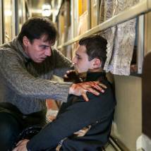 Игорь Лагутин и Илья Оболонков на съемках сериала "Кодекс чести 7"