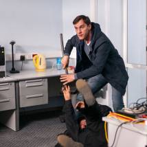 Игорь Лагутин на съемках сериала "Кодекс чести 7"