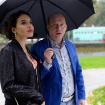 Сергей Бурунов, Ольга Дибцева на съемках сериала "Озабоченные, или Любовь зла..."