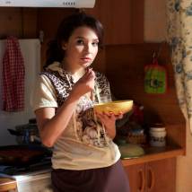 Ольга Дибцева на съемках сериала "Озабоченные, или Любовь зла..."