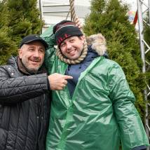 Армен Ананикян и Филип Вандевал на съемках фильма "Одной левой"