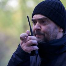 Дмитрий Константинов на съемках фильма "Город"