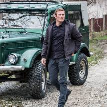 Антон Пампушный на съемках сериала "Казаки"
