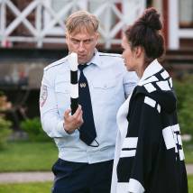 Дмитрий Нагиев и Ольга Серябкина на съемках фильма "Самый лучший день"