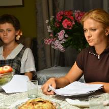 Татьяна Черкасова и Ксения Суркова на съемках сериала "Семейный альбом"