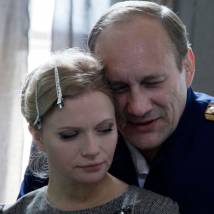 Татьяна Черкасова и Евгений Сидихин на съемках сериала "Семейный альбом"