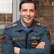 Александр Никитин на съемках сериала "Между двух огней"