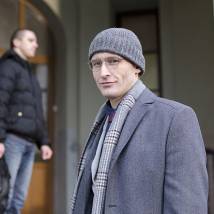 Андрей Аверков на съемках фильма "Три счастливых женщины"