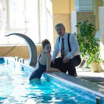 Сергей Баталов, Ольга Зайцева на съемках сериала "Любопытная Варвара 3"