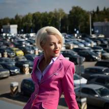 Ольга Атанасова на съемках сериала "Окрыленные"