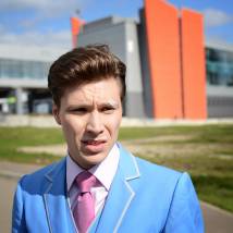 Егор Кутенков на съемках сериала "Окрыленные"
