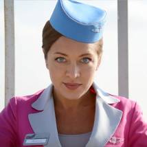 Серафима Низовская на съемках сериала "Окрыленные"