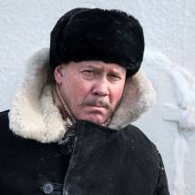 Виталий Хаев на съемках фильма "Ледокол"