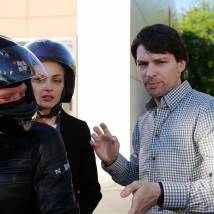 Даниил Страхов на съемках фильма "Розыгрыш"