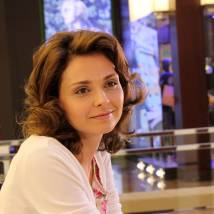 Вера Житницкая на съемках сериала "Лестница в небеса"