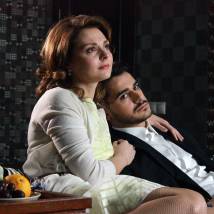 Вера Житницкая и Микаэл Арамян на съемках сериала "Лестница в небеса"