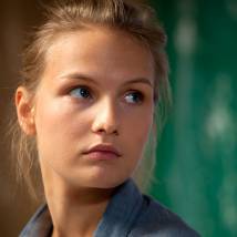 Мария Фомина на съемках сериала "Взрослые дочери"