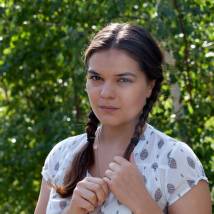 Полина Лазарева на съемках сериала "Взрослые дочери"
