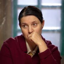 Инга Оболдина на съемках сериала "Взрослые дочери"