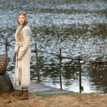Дарья Циберкина на съемках сериала "Дружина"