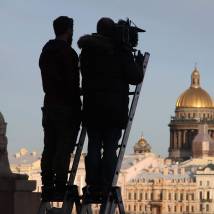 На съемках фильма "Таинственная страсть"