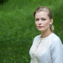 Юлия Пересильд на съемках сериала "Таинственная страсть" (© фото: Анна Митрохина)