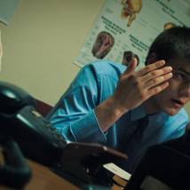 Антон Буглак на съемках фильма "Спринт"