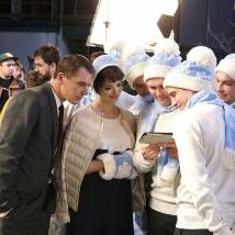 Игорь Петренко, Марина Александрова на съемках сериала "Рожденная звездой"