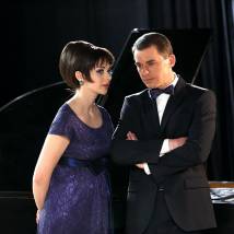 Марина Александрова и Игорь Петренко на съемках сериала "Рожденная звездой"