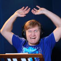 Андрей Рожков на озвучании мультфильма "Волки и овцы: бе-е-е-зумное превращение"