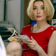 Ангелина Притуманова на съемках фильма "Погружение"