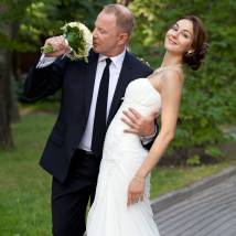 Дмитрий Шевченко и Марина Коняшкина на съемках сериала "Лучше не бывает"