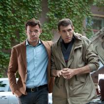 Артем Осипов и Игорь Савочкин на съемках сериала "Лучше не бывает"