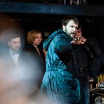 Андрей Симонов на съемках фильма "Болевой порог"
