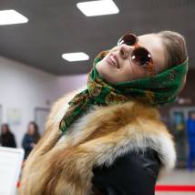 Олеся Фаттахова на съемках фильма "И шарик вернется"