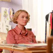 Виктория Толстоганова на съемках сериала "Следователь Тихонов"