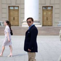 Ефим Шифрин на съемках сериала "Следователь Тихонов"