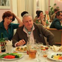 Ольга Кирсанова-Миропольская на съемках сериала "Следователь Тихонов"