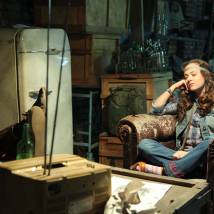 Аглая Тарасова на съемках сериала "Следователь Тихонов"