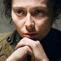 Полина Пахомова на съемках фильма "Битва за Севастополь"