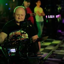 Иван Поморин на съемках фильма "Доминика"
