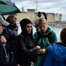 На съемках фильма "Петербург. Только по любви"